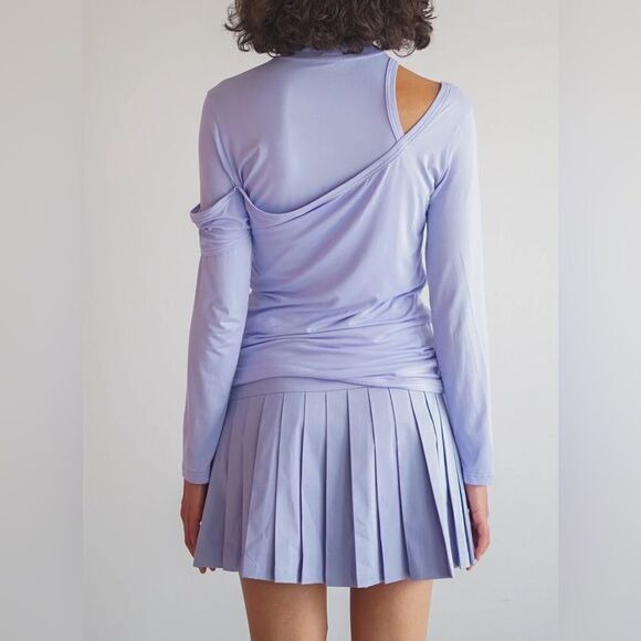 NWT The Waking Insects Pleated Irises Mini Skirt - Picture 6 of 9